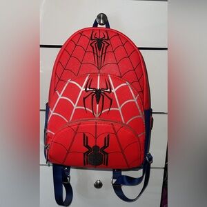 Loungefly Exclusive - Spider-Man Triple Pocket Multi Logo Mini Backpack
